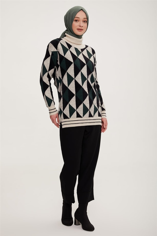 Armine Double Paça Bol Pantolon 22K2302 Siyah