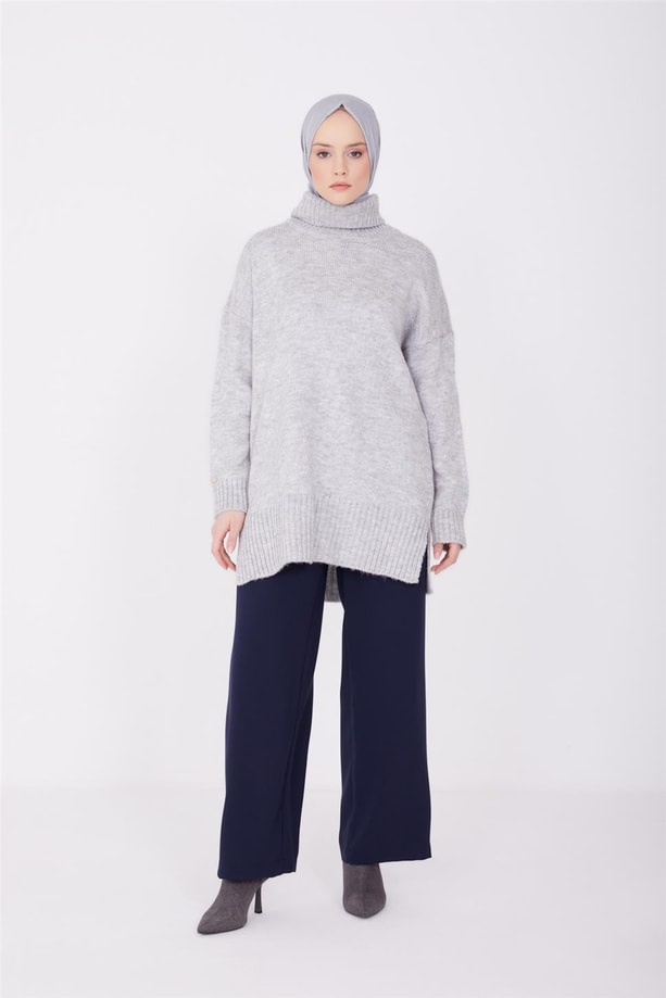 Armine Pileli Pantolon 22K2310 Lacivert