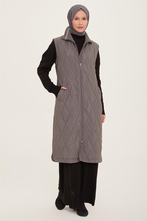 Armine Yelek 22KD2504 Gri
