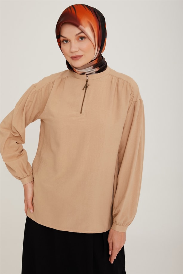 Armine Gömlek 22K3125 Kum