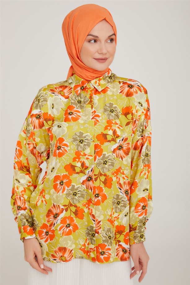 Armine Gömlek 22K3140 Yeşil