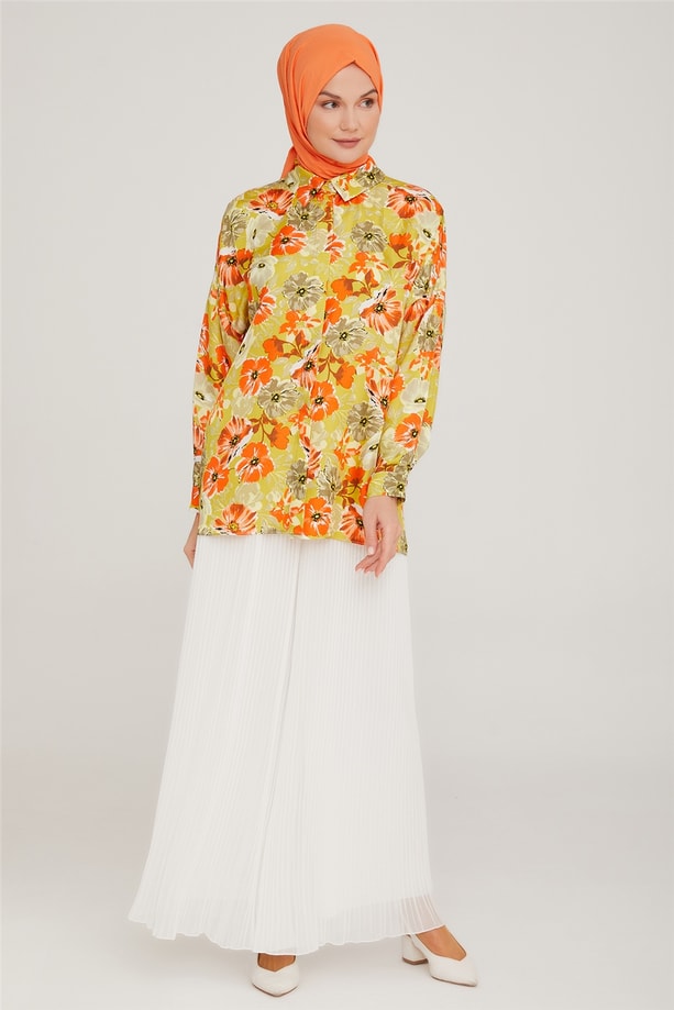 Armine Gömlek 22K3140 Yeşil