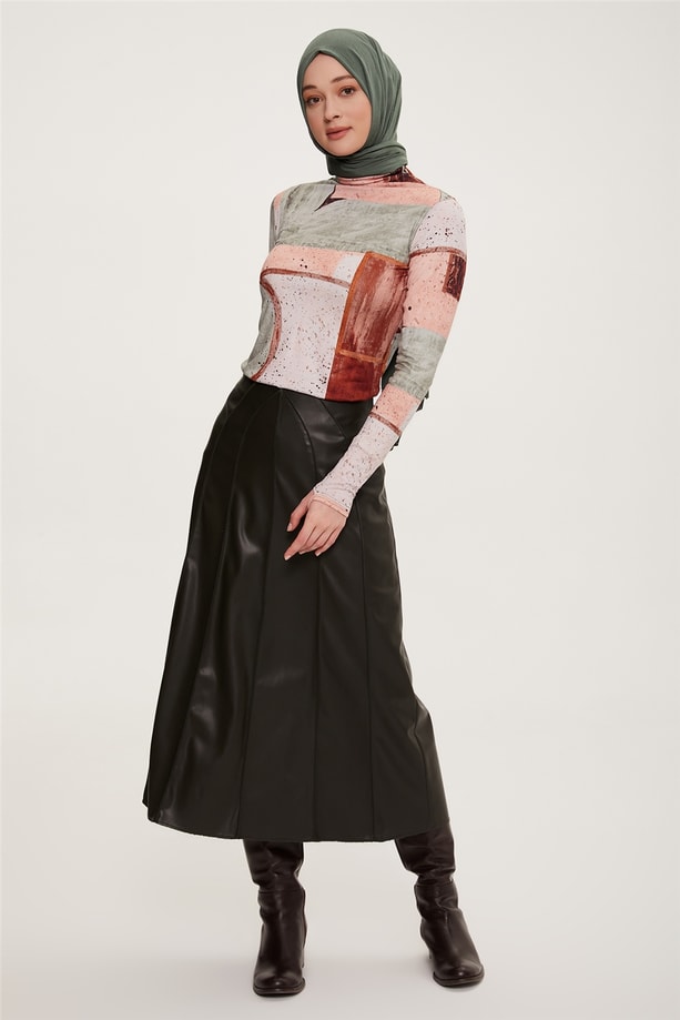 Armine Desenli İç Bady 22K3206 Bronz