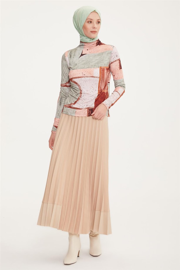 Armine Desenli İç Bady 22K3206 Bronz