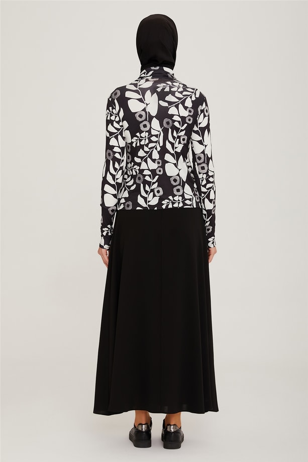 Armine Desenli İç Bady 22K3206 Siyah