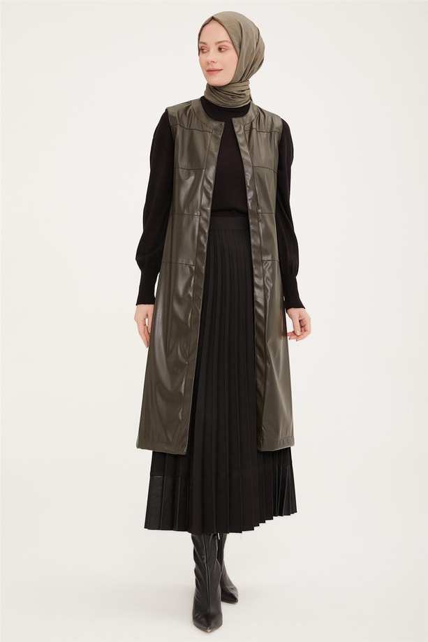 Armine Yelek 22KD3303 Ördek Başı