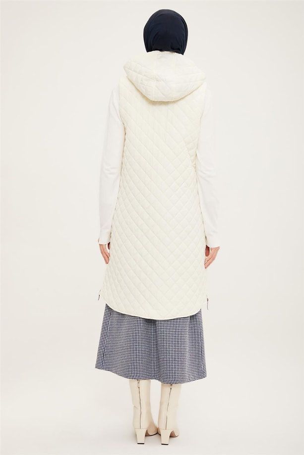 Armine Yelek 22KD4104 Ekru