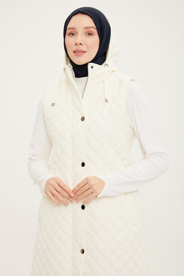 Armine Yelek 22KD4104 Ekru