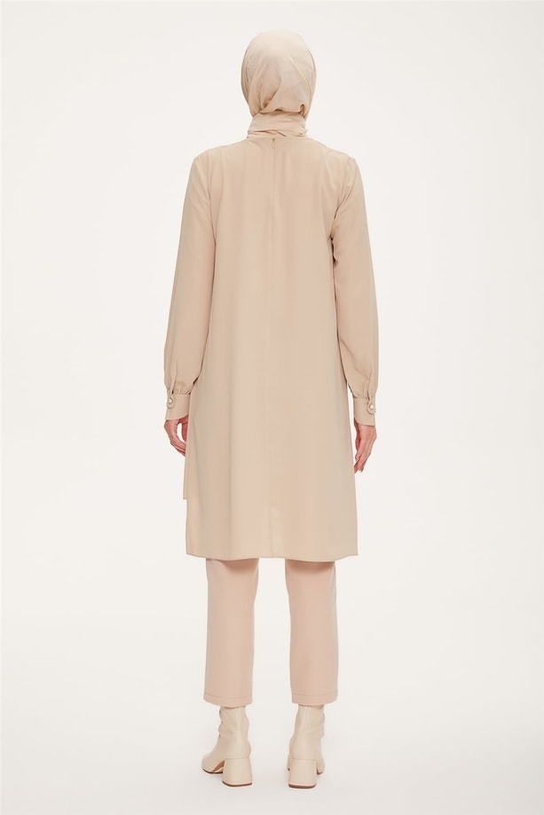 Armine İnci İğneli Tunik 22K4108 Bej