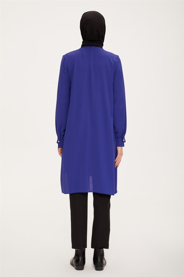 Armine İnci İğneli Tunik 22K4108 Morcivert