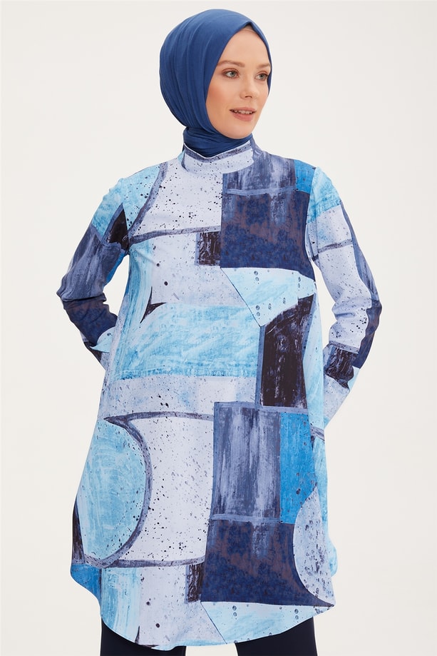 Armine Empirme Tunik 22K4113 İndigo