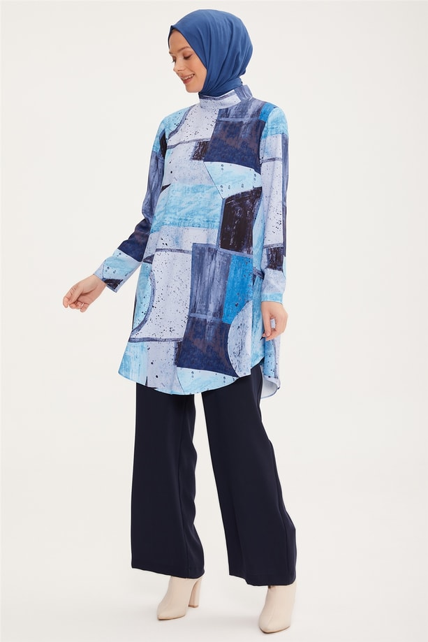 Armine Empirme Tunik 22K4113 İndigo