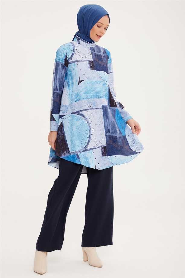 Armine Empirme Tunik 22K4113 İndigo