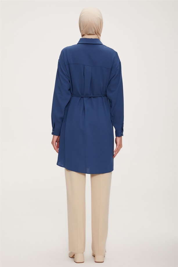 22K4117 Armine Tunik İndigo