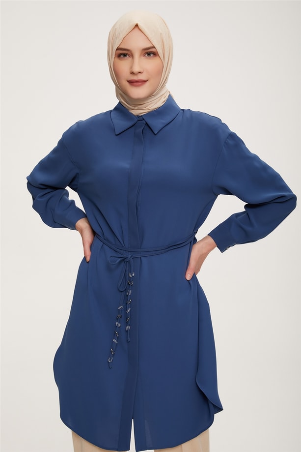 22K4117 Armine Tunik İndigo