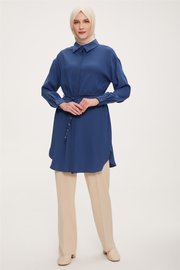 22K4117 Armine Tunik İndigo