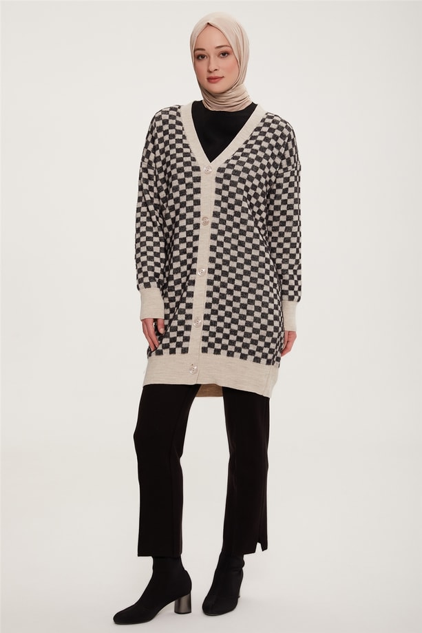 Armine Hırka 22KD4207 Taş