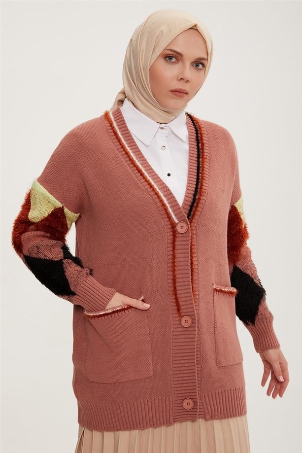 Armine Hırka 22KD4209 Gül