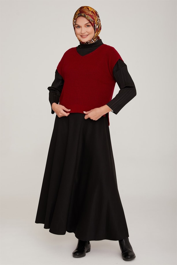Armine Süveter 22KD4213 Kırmızı