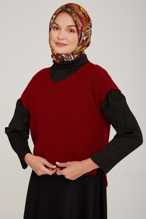 Armine Süveter 22KD4213 Kırmızı
