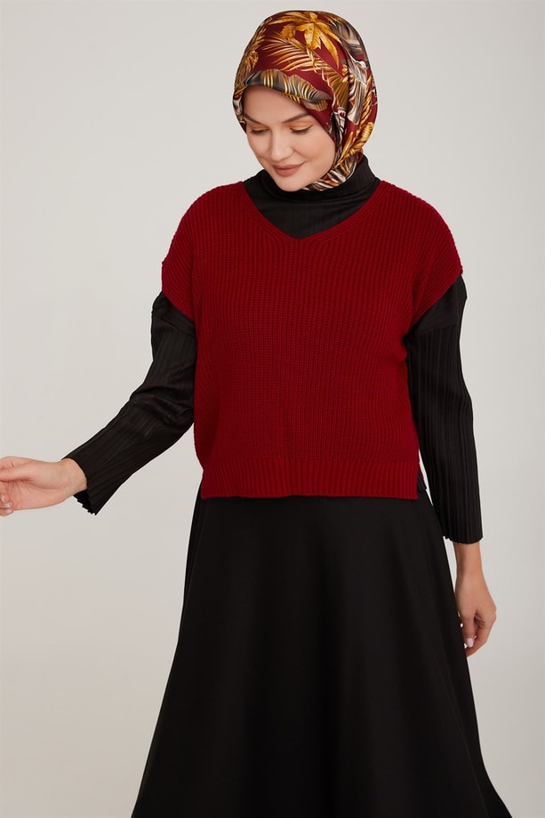 Armine Süveter 22KD4213 Kırmızı