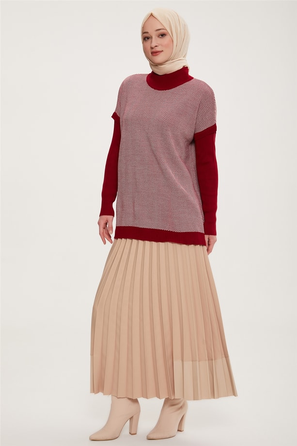 Armine Tunik 22KD4218 Bordo