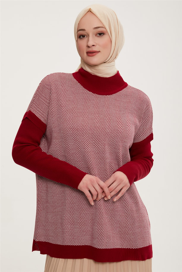 Armine Tunik 22KD4218 Bordo