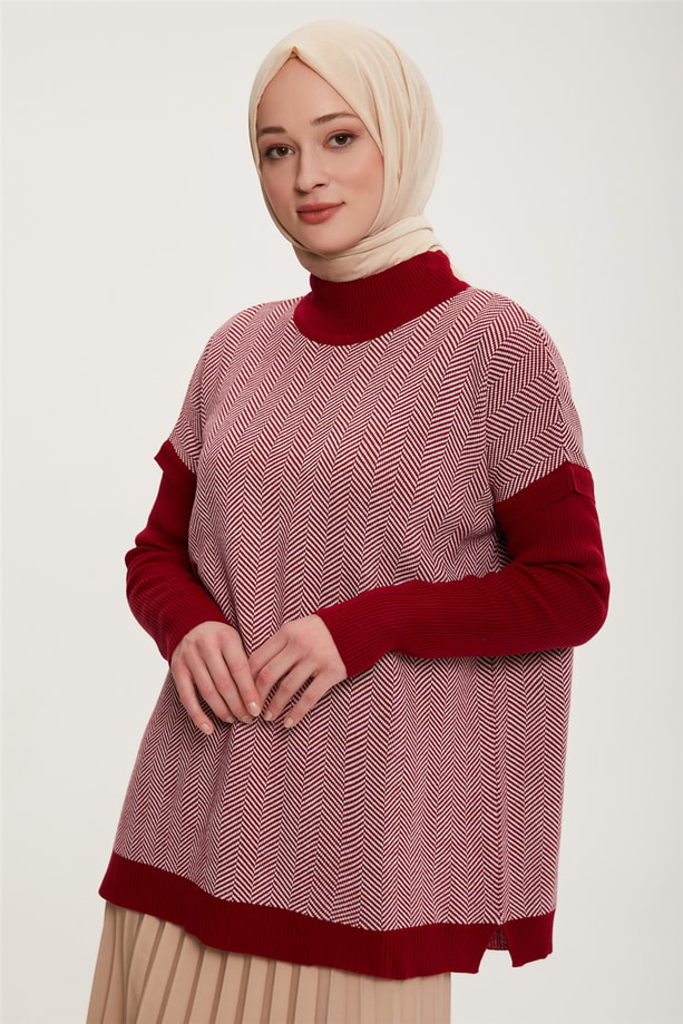 Armine Tunik 22KD4218 Bordo