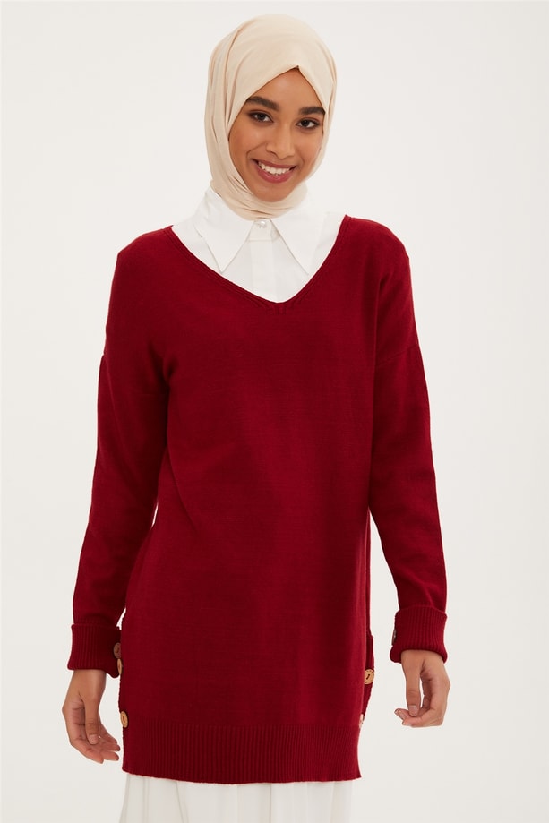 Armine Tunik 22KD4219 Bordo