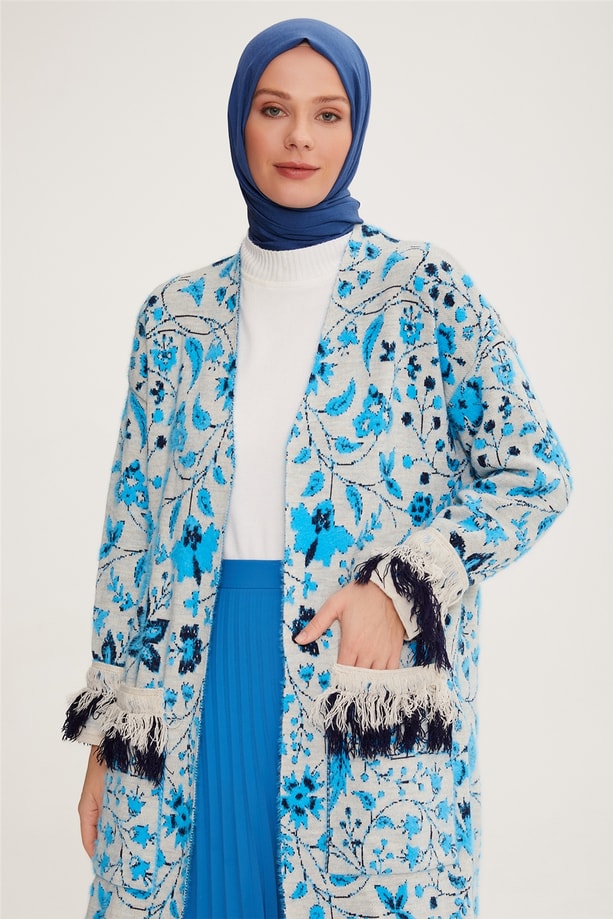 Armine Hırka 22KD4228 İndigo