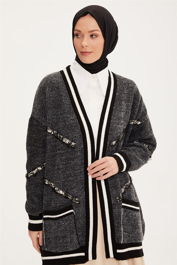 Armine Hırka 22KD4234 Siyah