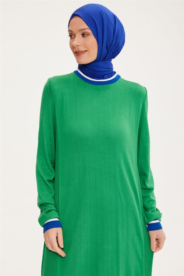 Armine Elbise 22KD4243 Çimen Yeşili