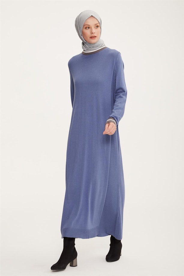 Armine Elbise 22KD4243 İndigo