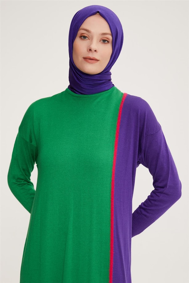 Armine Elbise 22KD4244 Çimen Yeşili