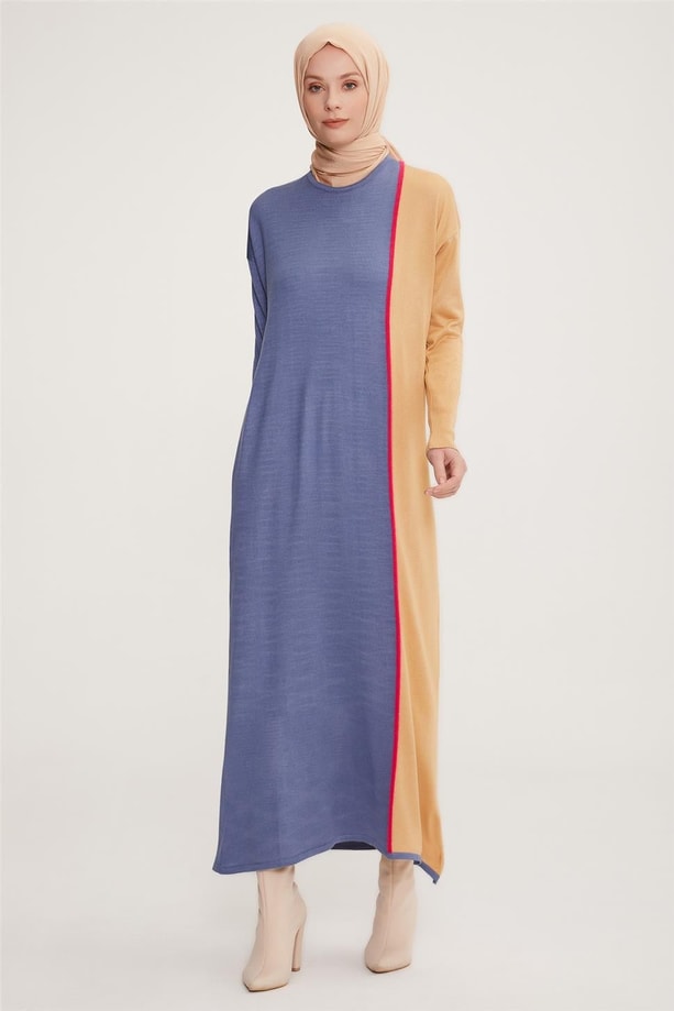 Armine Elbise 22KD4244 İndigo