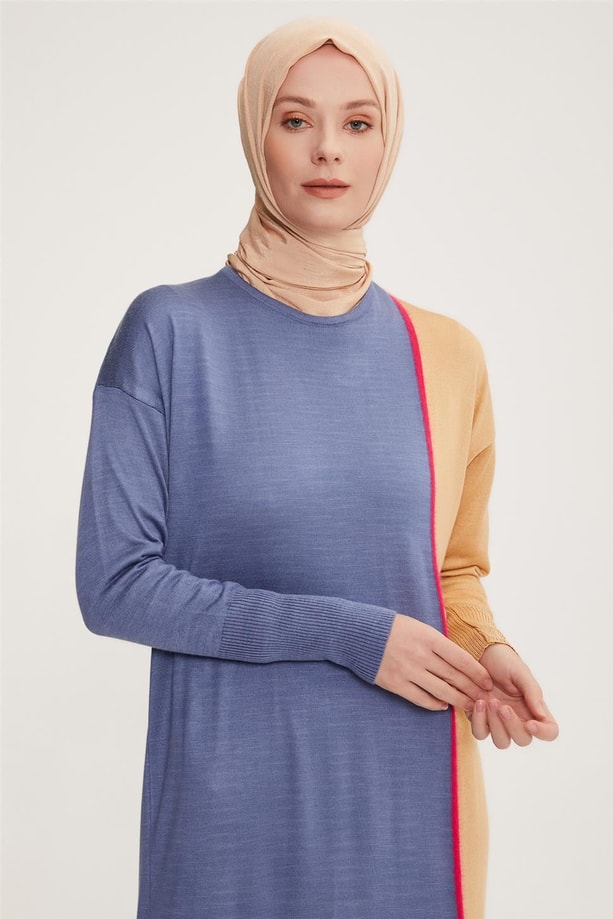 Armine Elbise 22KD4244 İndigo