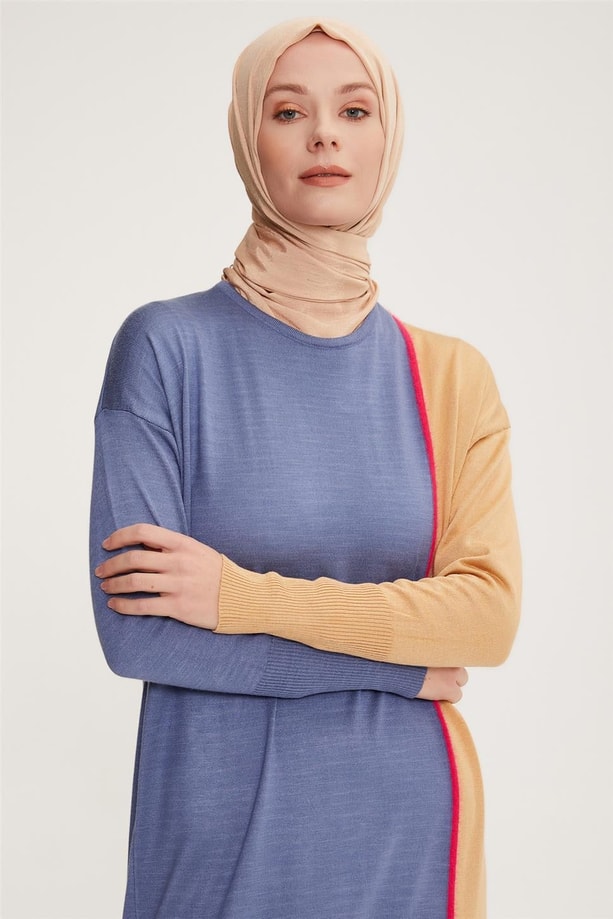 Armine Elbise 22KD4244 İndigo