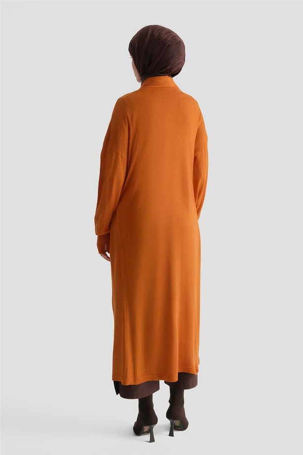 Armine Hırka 22Kd4245 Yanık Oranj