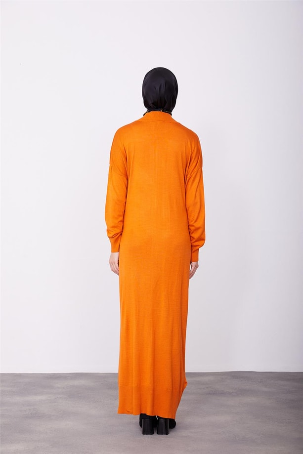 Armine Elbise 22Kd4248 Yanık Oranj