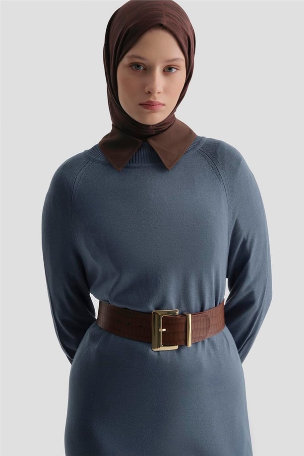 Armine Elbise 23Kd4250 İndigo