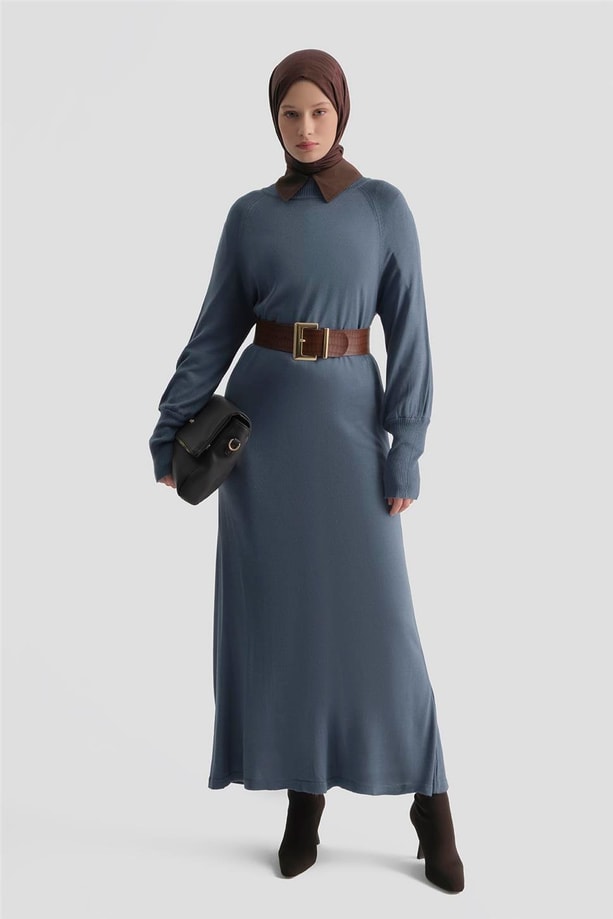 Armine Elbise 23Kd4250 İndigo