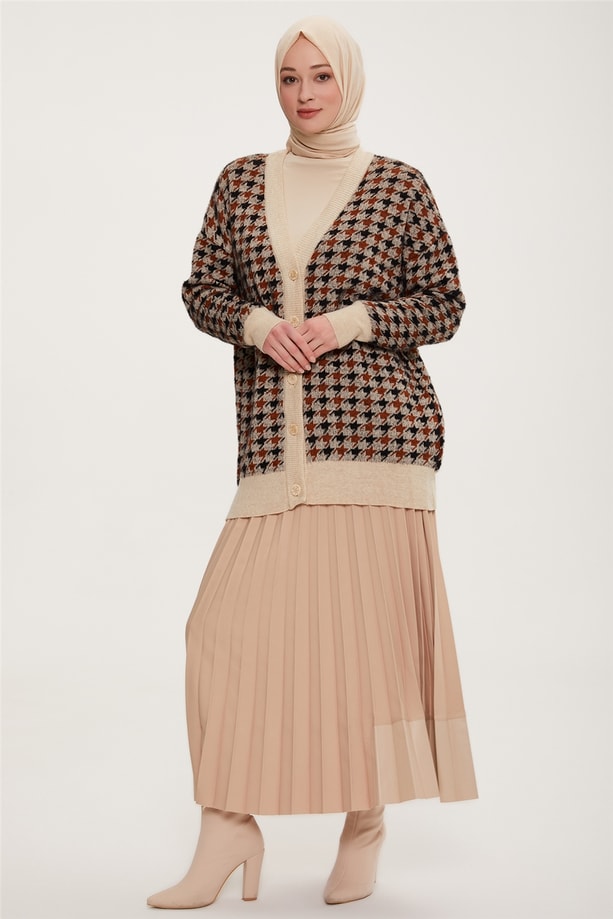 Armine Hırka 22KD4251 Taş