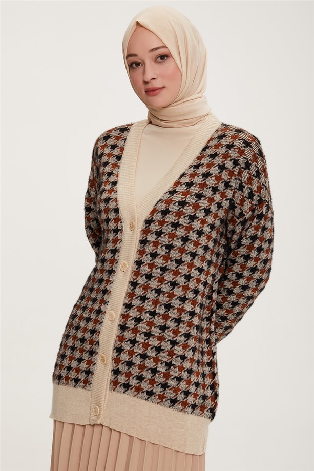Armine Hırka 22KD4251 Taş