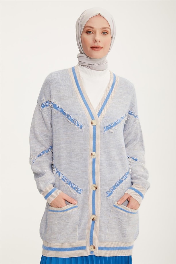 Armine Hırka 22KF4255 Taş