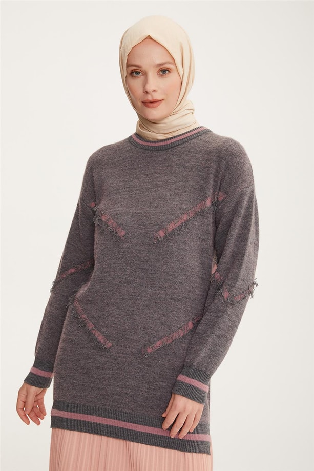 Armine Tunik 22KF4256 Gri