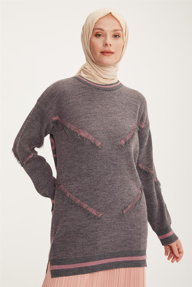 Armine Tunik 22KF4256 Gri