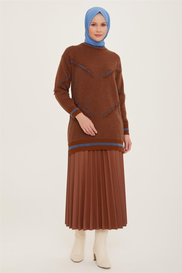 Armine Tunik 22KF4256 Taba