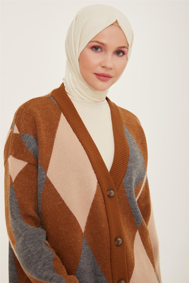 Armine Hırka 22KF4258 Taba