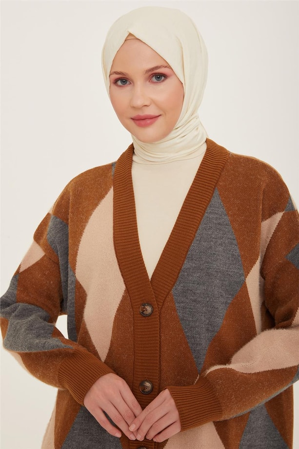 Armine Hırka 22KF4258 Taba