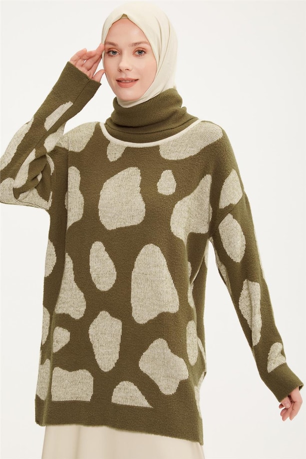 Armine Tunik 22KF4259 Haki